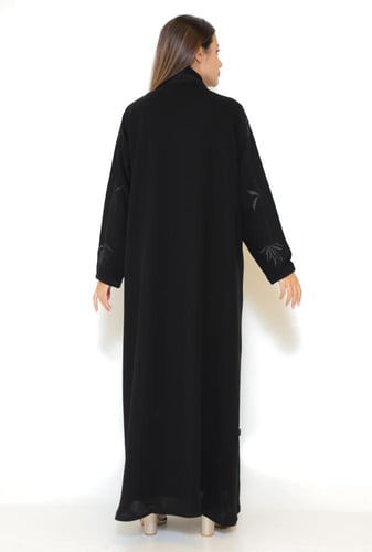 عباية لف بجيوب مطرزة 1121701
