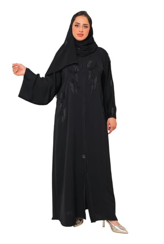 عباية تطريز خرز ناعم 1036301