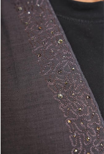 عباية لف لينين مطرزة 1167419