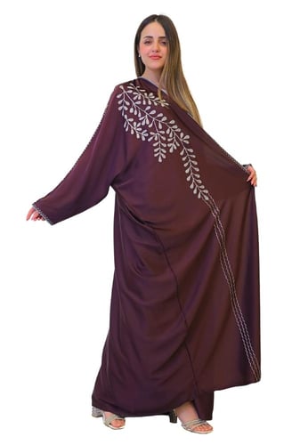 عباية حرير خفيف صيفي مطرزة 1144915