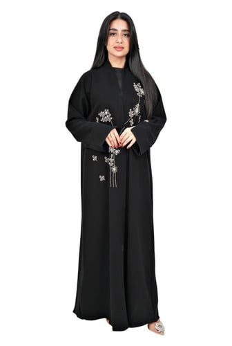 عباية لف بتطريز ابيض 1256302