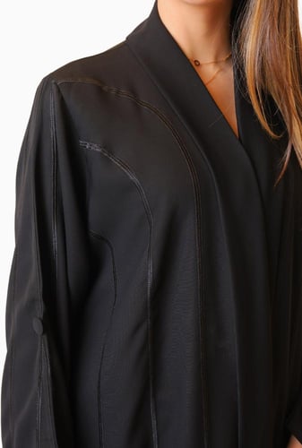 عباية كريب ملكي فاخر ربع كلوش 1107601