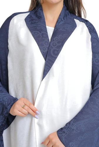 عبايةحرير صيفي بارد بلونين سنيورة 1114018