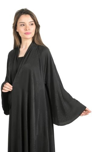 عباية لف بنقشة ورود جاكار 1382201