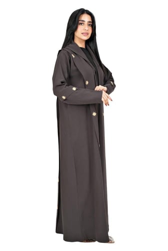 عباية لف مطرزة بتطريز ناعم 1273119