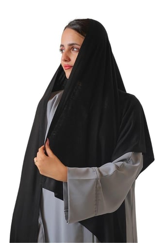 طرحة قطن اسود 135201