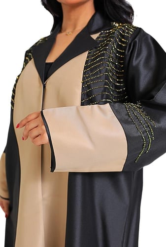 عباية تفتة مطرزة بالخرز المموج 1160701