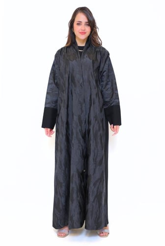 عباية لف قماش مموج من الامام 1183801