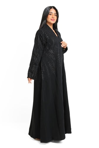 عباية لف مطرزة اسود 1238901