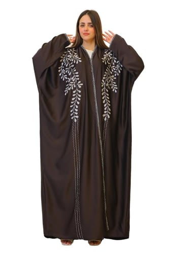 عباية حرير خفيف صيفي مطرزة 1144920