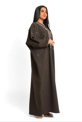 عبابة لف كريب مطرزة 1132219