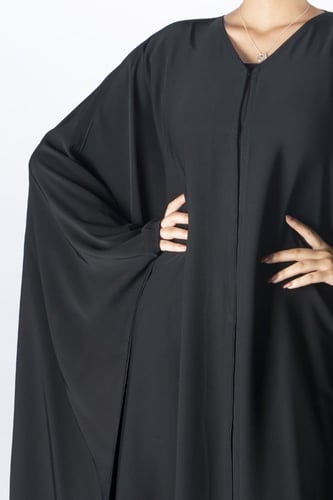 عباية حرير سادة 102601