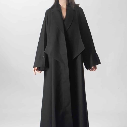 عباية كريب واقف ياقة طبقات 1078301