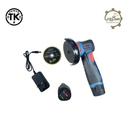 صاروخ زاوية لاسلكي Power TK ببطاريتين 12V | صغير و...