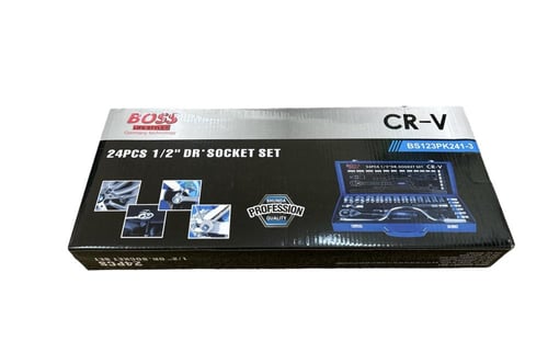 طقم مفاتيح تماتيك 24 قطعة 1/2 إنش – ماركة BOSS – C...