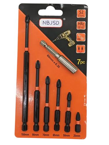 طقم رؤوس دريل مع القاعدة 7PCS