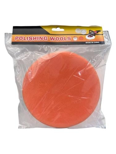 قاعدة فروة تلميع أسفنج برتقالي 7 أنش