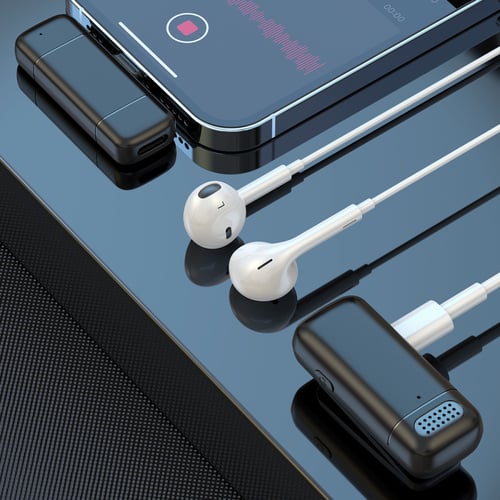 مايك لاسلكي مزدوج (Dual) احترافي، متوافق مع iPhone...