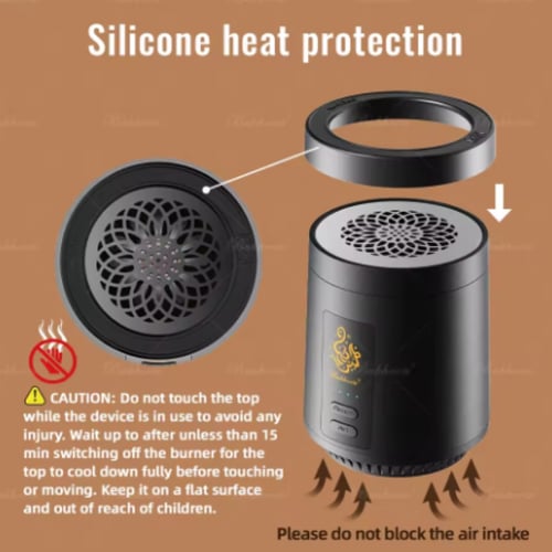 مبخرة إلكترونية فاخرة – تعمل بالفحم