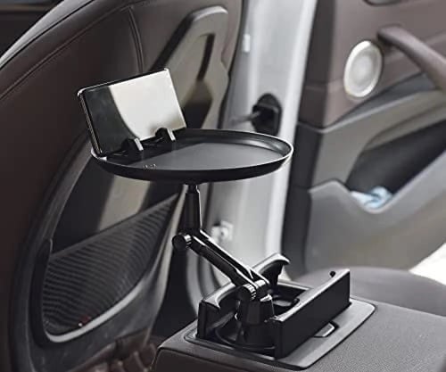 طاولة طعام للسيارة قابلة للطي مع حامل جوال