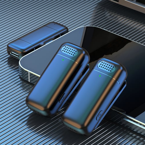 مايك لاسلكي مزدوج (Dual) احترافي، متوافق مع iPhone...