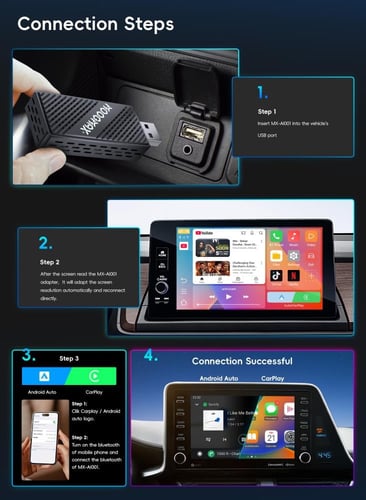 كار بلاي بنظام Android 13 مع كاربلاي لاسلكي مدعّم...
