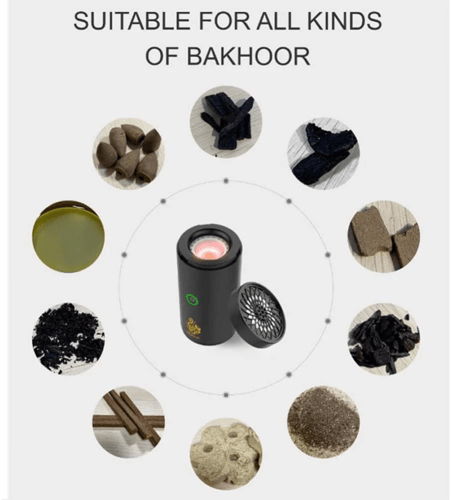 عروض رمضان : مبخرة بخور قابلة للشحن مقاس 14x7x7 مع...