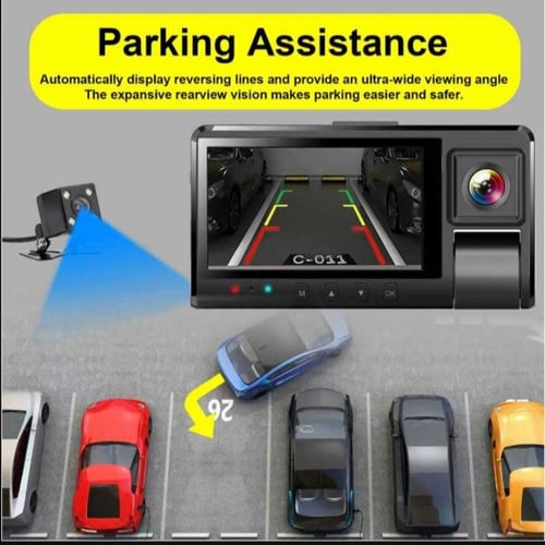 داش كام تصوير 4K ثلاثي القنوات مع واي فاي ومراقبة...