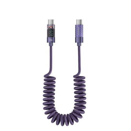 كبيل شحن حلزوني تايب سي بقوة 60 واط من موج ماكس با...