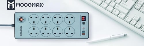 توصيل كهربائية 8 منافذ مع مؤقت جزئي من موج ماكس