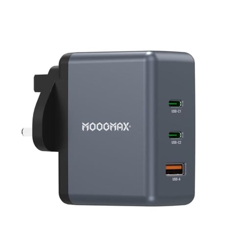 شاحن جداري عالمي - 3 منافذ type C ومنفذين USB من م...