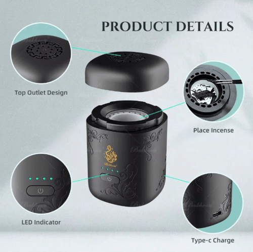 مبخرة إلكترونية بتصميم عملي يناسب المنزل والسيارة