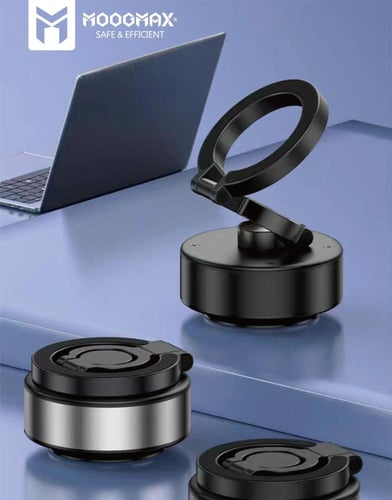 حامل جوال بتقنية الشفط 360 درجة من موج ماكس