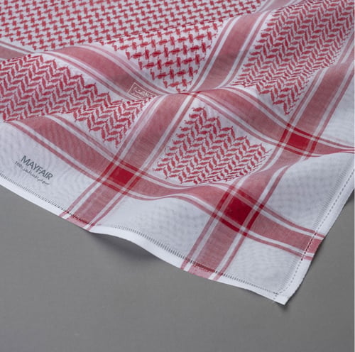 شماغ البسام ماي فير أحمر