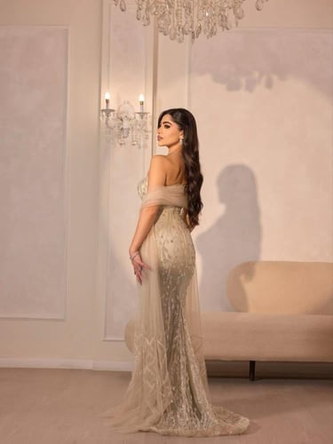 فستان سهره خرز بطانه باربي