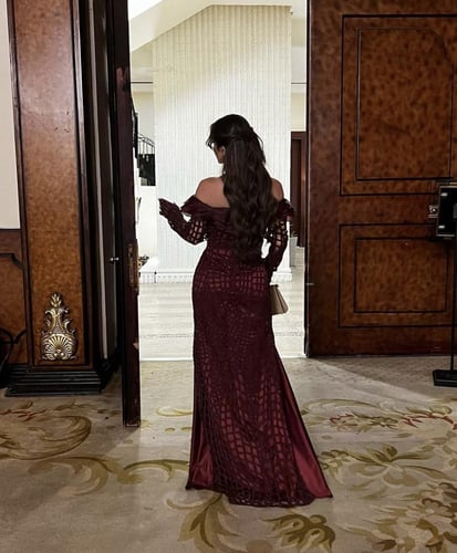 فستان سهره عودي انيق