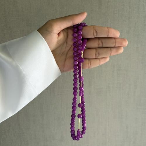سبحة فاتوران تمليكة بنفسجي نواعم