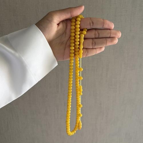 سبحة فاتوران تمليكة ذروي أصفر نواعم
