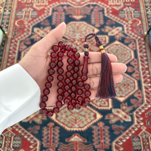 سبحة زعفراني فواح أحمر كركوشة كحلي وعنابي