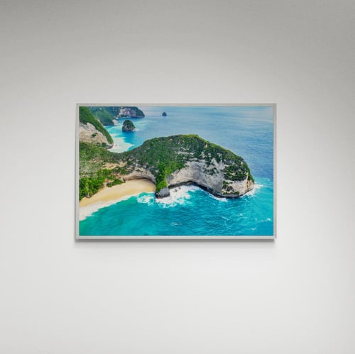 لوحة فنية شاطئ وجبل- صورة (144)