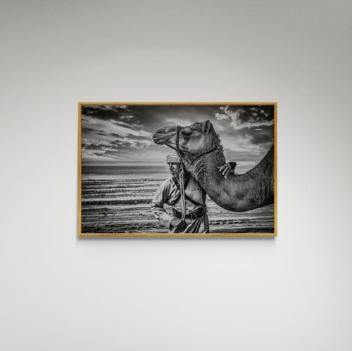 لوحة فنية جمل والراعي - صورة (52)