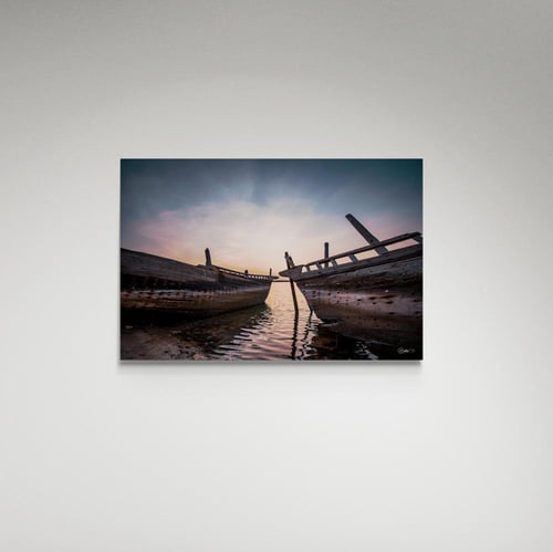 لوحة فنية قارب على الشاطئ - صورة (29)