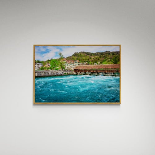 لوحة فنية منظر بحيرة - صورة (173)