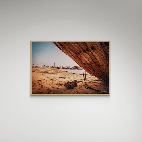 لوحة فنية قارب على الشاطئ - صورة (16)