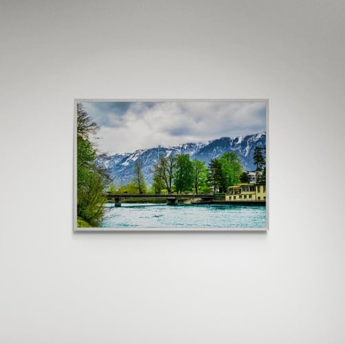 لوحة فنية منظر بحيرة - صورة (169)