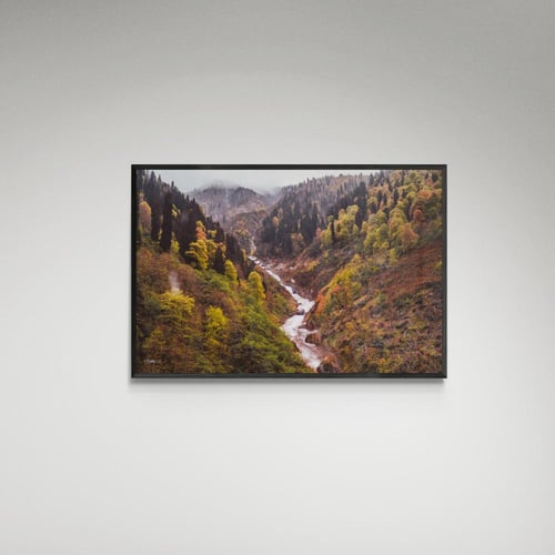 لوحة فنية منظر الخريف صورة - (1)