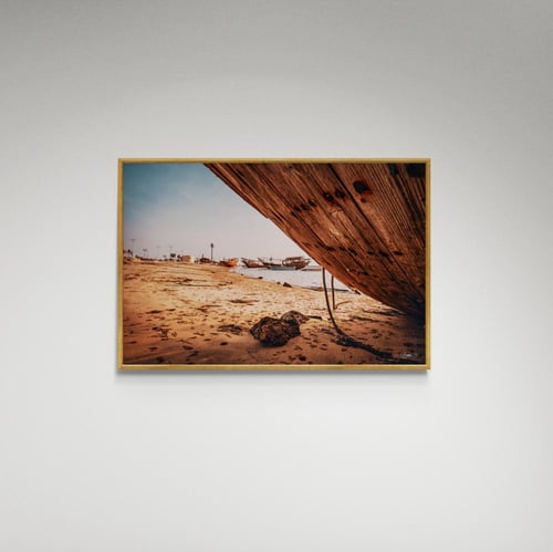 لوحة فنية قارب على الشاطئ - صورة (16)