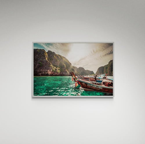 لوحة فنية قارب وبحر - صورة (53)