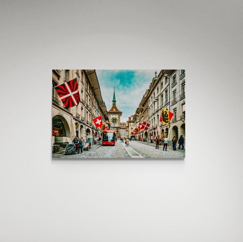 لوحة فنية منظر مندينة - صورة (172)