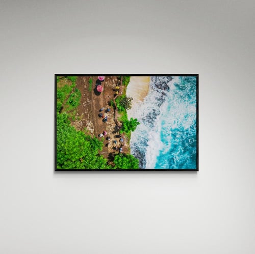 لوحة فنية شاطئ وجبل- صورة (138)